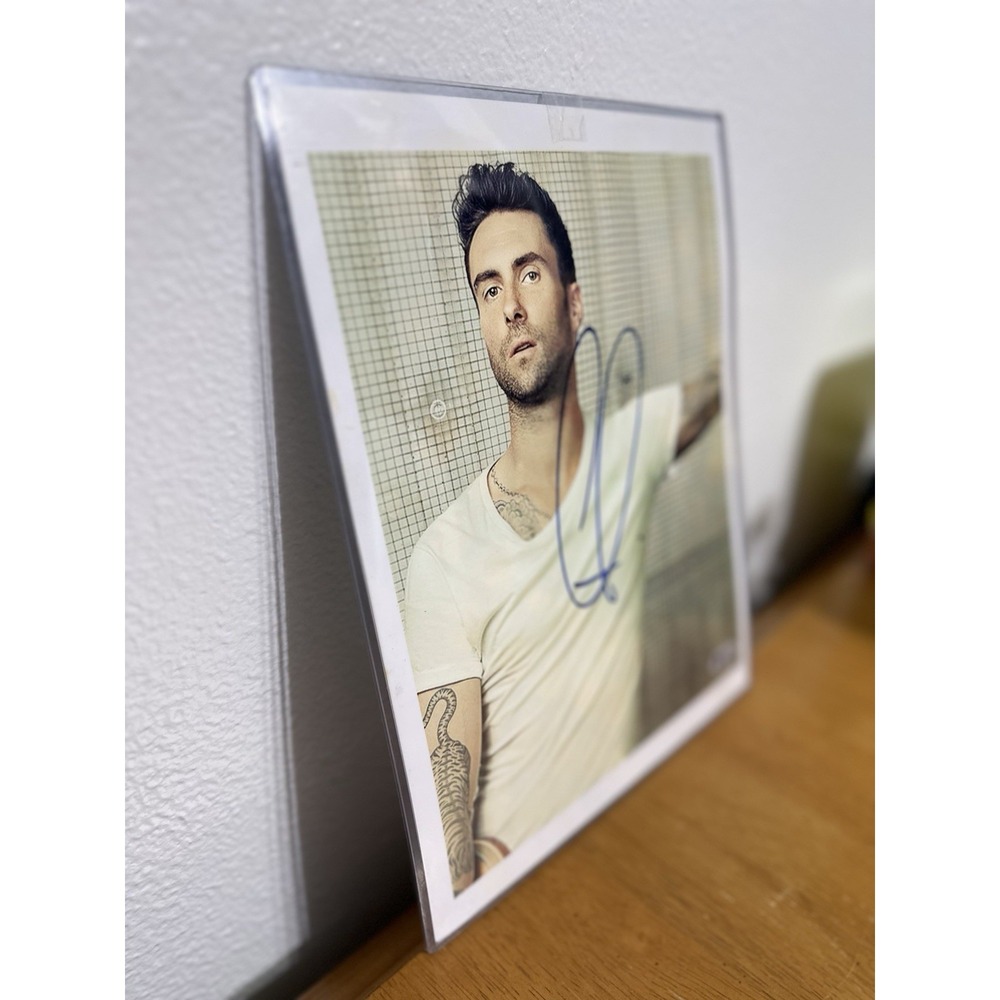 Adam Levine Hand Autographed 8x10 Photo Maroon 5 The Voice Beckett BAS Certified